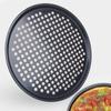 Bakeware Baking Tool Carbon Steel Non-Stick Pizza Baking Pan Mesh Tray Plate Round Deep Dish Pizza Pan Tray Mould