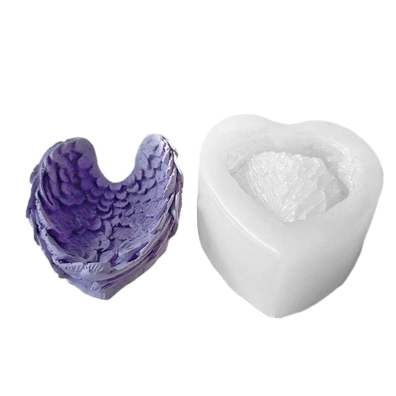 DIY Silicone Mold for Crafting Resin Mold for DIY Crafts Stunning Resin Heart Angel Wing Shaped Decoration Making Mould
