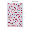 1pc 3D Super Cute Juicy Cherry Nail Art Stickers, DIY Fruit Nail Stickers, Self-Adhesive, DIY Nail Decor, Nail Accessories