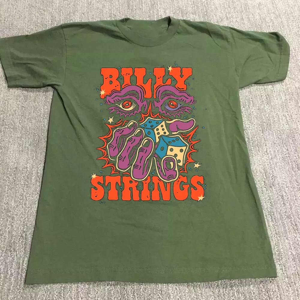 NEW Billy Strings Tee Gift For Fan Green All Size Shirt AG3094 Unisex T-Shirt S