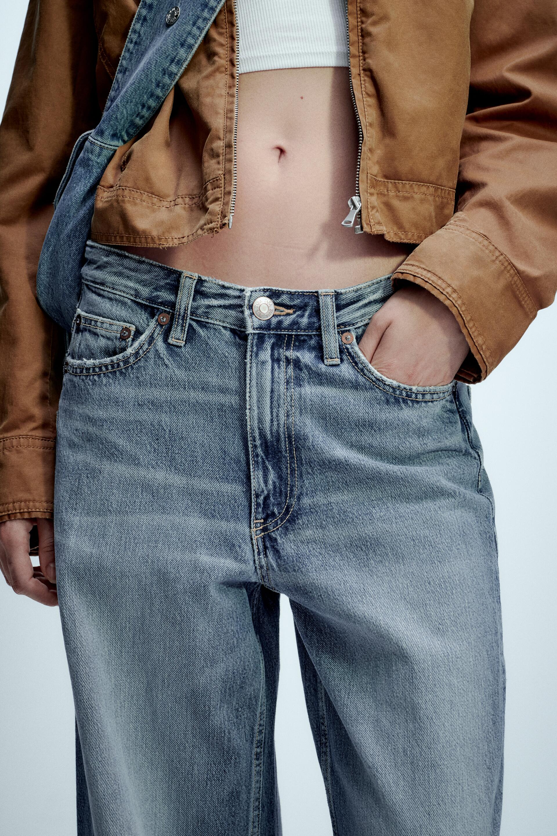 

ДЖИНСЫ TRF С ШИРОКОЙ ПОСАДКОЙ И СРЕДНЕЙ ПОСАДКОЙ