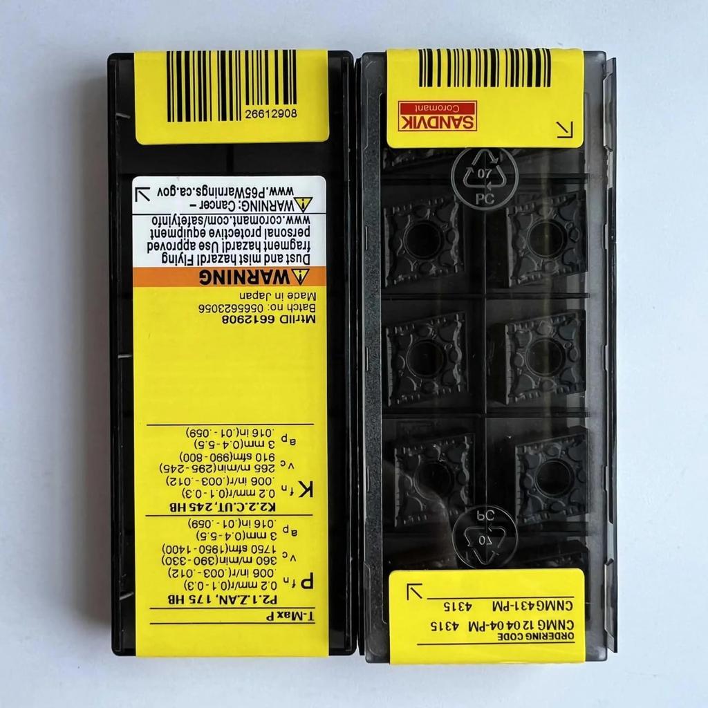 Original Sandvik / CNMG120404-PM 4315  / CNC lathe carbide blade 10 PCS