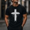 Casual T-shirt, Simple and Comfortable Faith Cross T-Shirt – Christian Gift for Men & Women | R