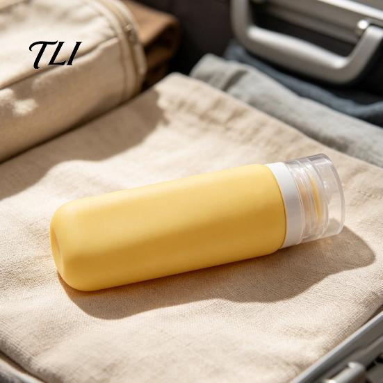 Refillable Lotion 1/4Pcs Silicone Travel Bottle for Toiletries, Leak Proof Size Container, Compact Leakproof Bottles Squeeze Bottle, Essentials
