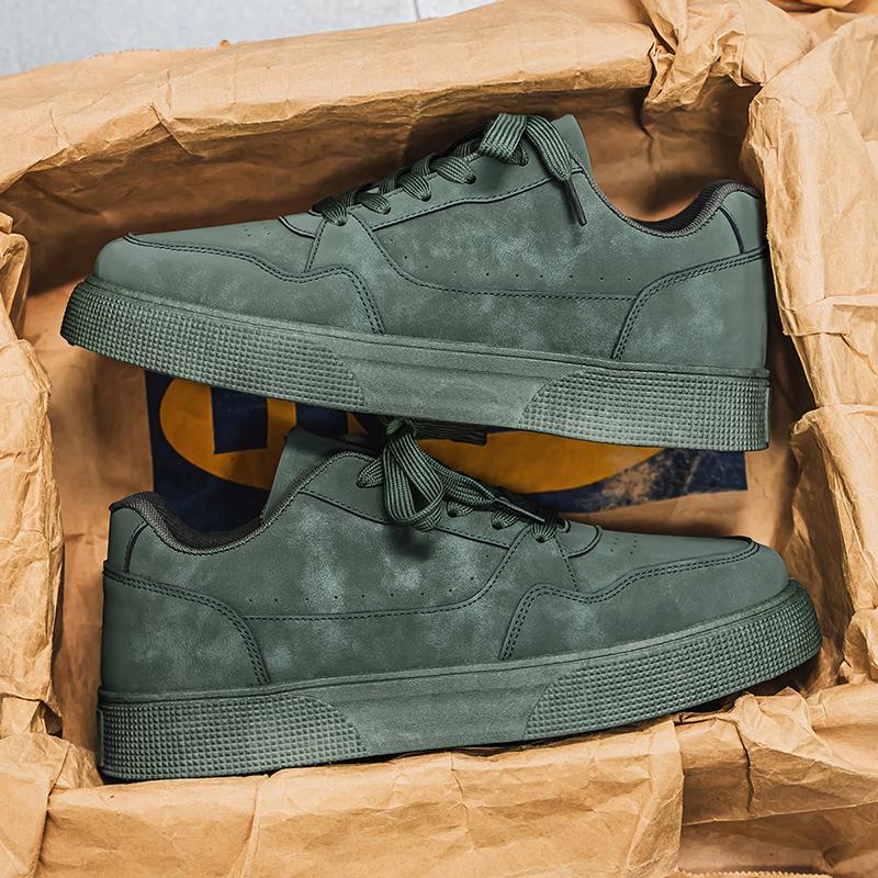 New Men's Shoe Outdoor Platform Running Solid Sneakers Comfortable Breathable Lightweight Sport Casual Shoes