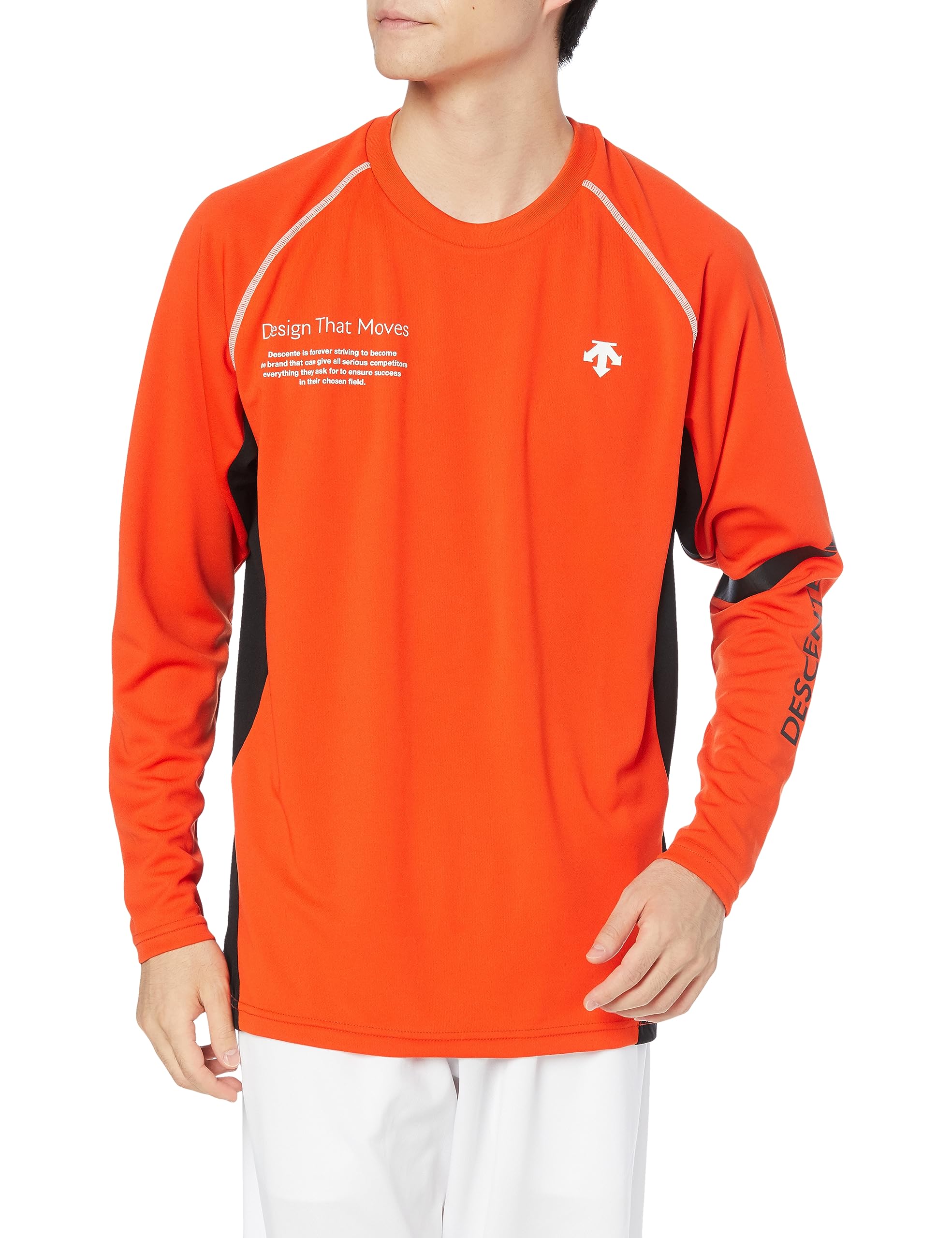

stretch unisex OR [DESCENTE] T-shirt, sweat-absorbing, quick-drying, practice, men s, women s, (DVUWJB50)