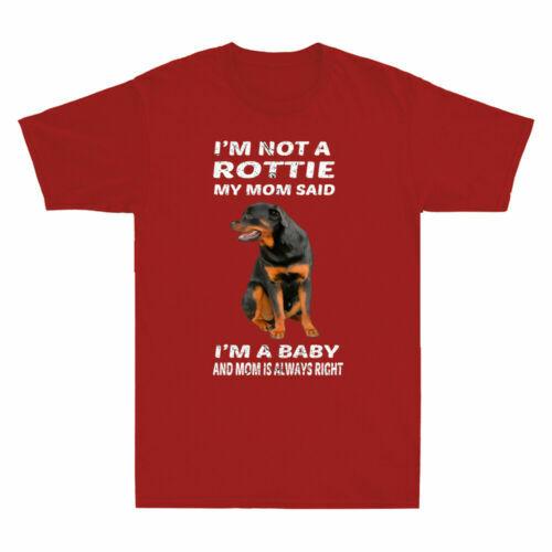 Mom Said I m A Baby Rottweiler Funny Rottie Rott Dog Lover Vintage Men s T Shirt S