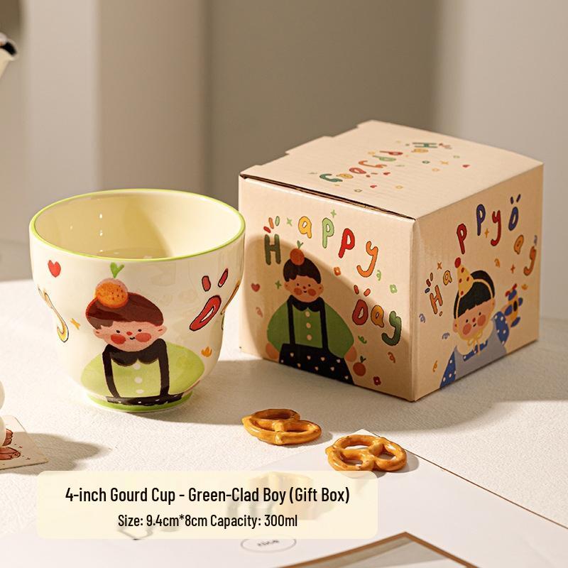 JingJingRS Cute Ceramic Gourd Mug