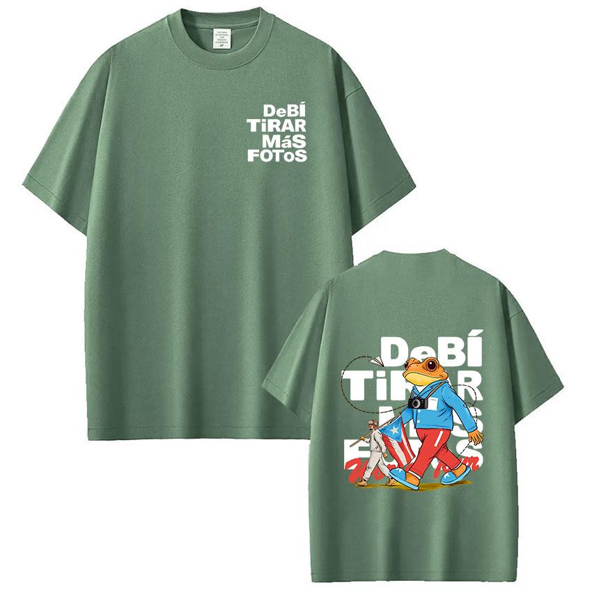 Rapper Bad Bunny T Shirt Debi Tirar Mas Fotos Dtmf Tshirts Unisex Unisex Clothing Fashion Hip Hop Short Sleeve Tshirt Streetwear