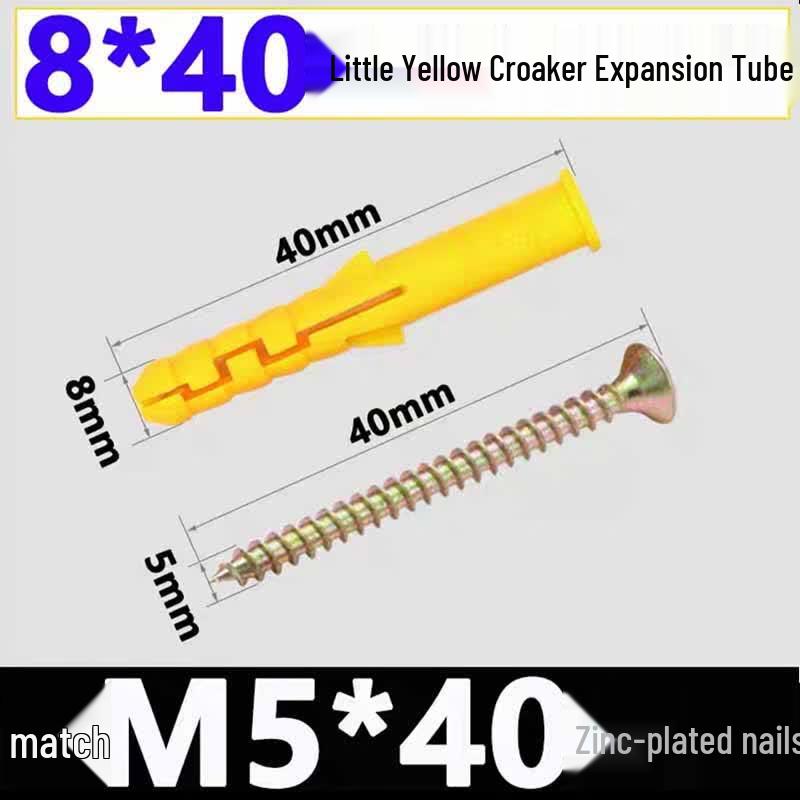 Mashifu Plastic Expansion Anchor Screw Set
