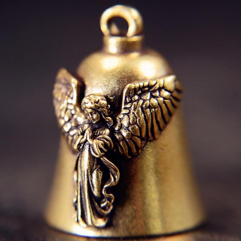 1 buc alamă clopot mic, înger, cupru, breloc pentru mașină, accesorii și ornamente, bijuterii norocoase, accesorii pentru motociclete pentru bărbați, cadou