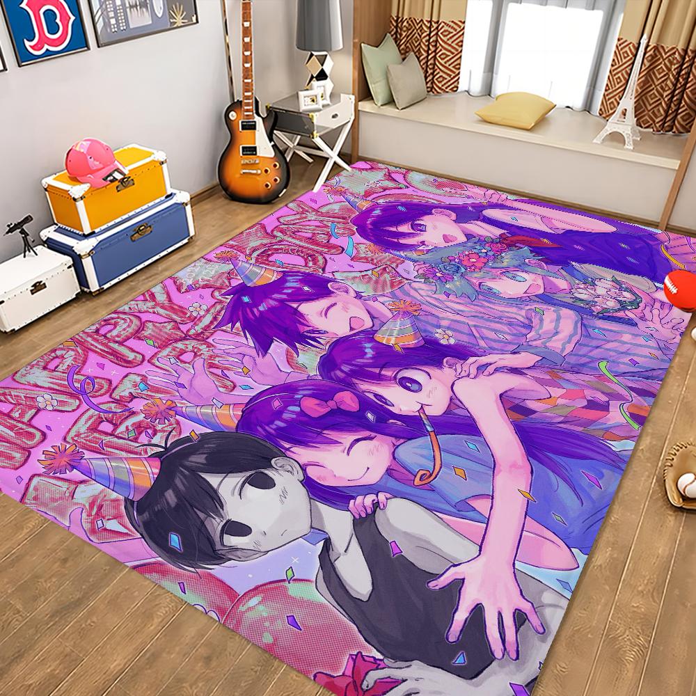 Anime Omori Floor Mat Floor Mat INS Style Soft Bedroom Floor House Laundry Room Mat Anti-skid Household Carpets