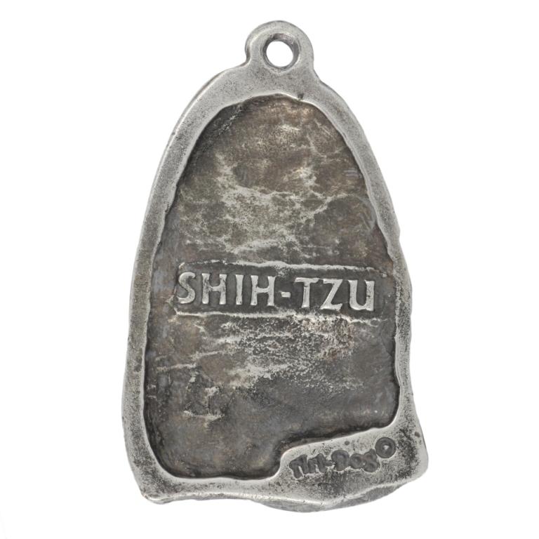 Shih Tzu, Chrysanthemum Dog - Postříbřená klíčenka s pejskem, ozdoba na kabelku, přívěsek na batoh značky Art-Dog