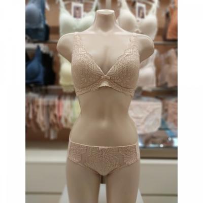 Skin No Wire Mold Bra Hem Panty Set Br4934 Bp4934h