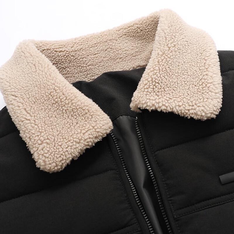 Romon Men's Winter Casual Turn-down Collar Cotton Jacket