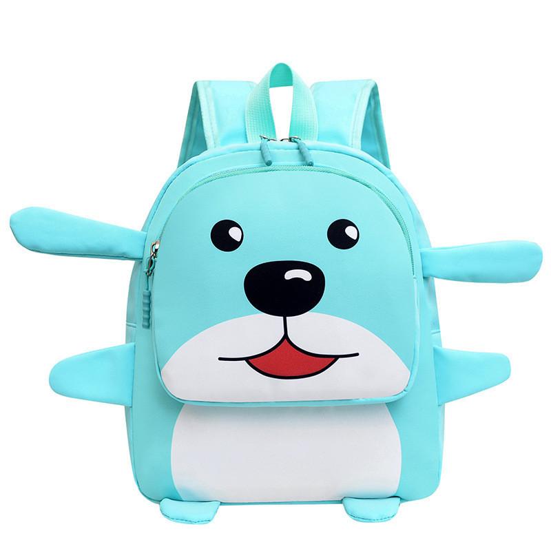 Charming Kids School Backpack Breathable Nylon Material With Fun Animal Designs And Large Capacity
