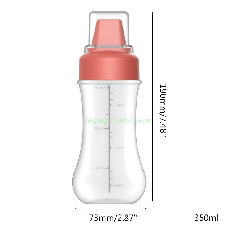 24TE 5 Hole Plastic Squeeze Bottle with Leak Proof Clear Cover Cap Kitchen Dispenser Lid Plastic Squeeze for Sauce