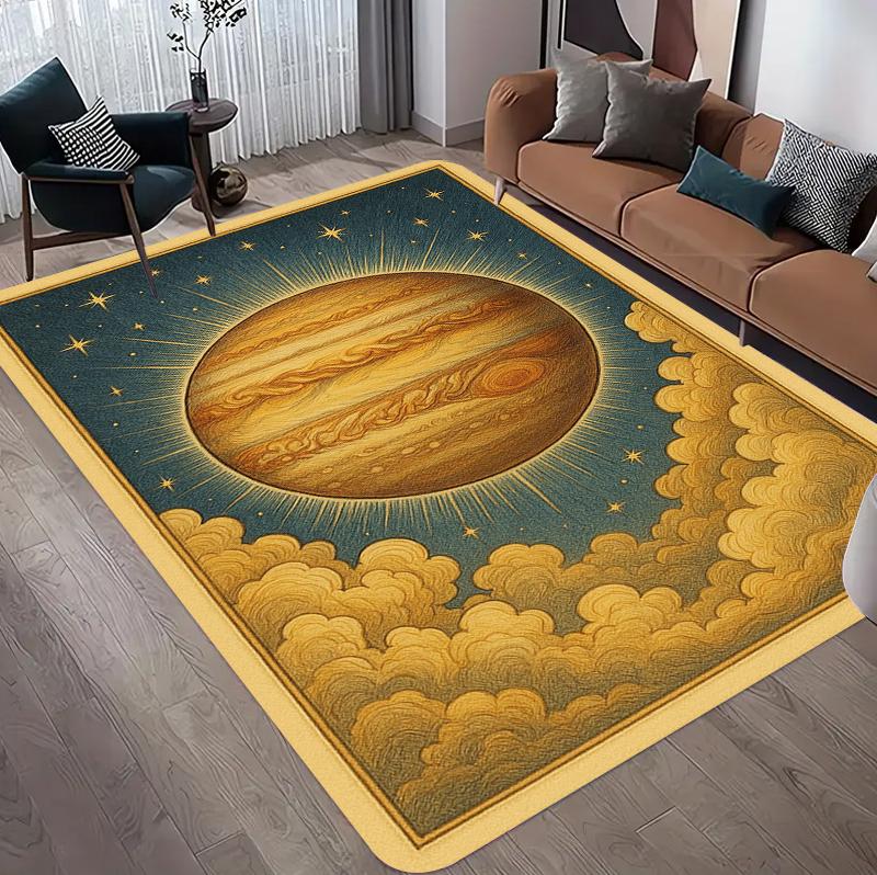 Weltraum Planeten Teppich Sternenhimmel Teppiche im Wohnzimmer Teppich Illusion Teppiche Heimdekoration Schlafzimmer Matte Kinder Teppich Läufer