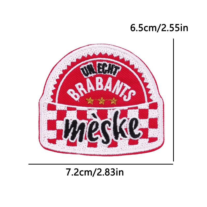 5 Stück /Set Niederlande Brabant Wappen Gestickt DIY Niederlande Karneval Aufbügler Für Kleidung Uniform Aufnäher