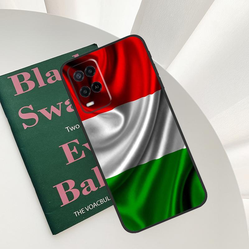 Italy Flag Art Case For Oppo A54 A74 A94 A54S A57S A15 A16 A17 A52 A72 A76 A96 A58 A78 A98 A77 A5 A9 Cover