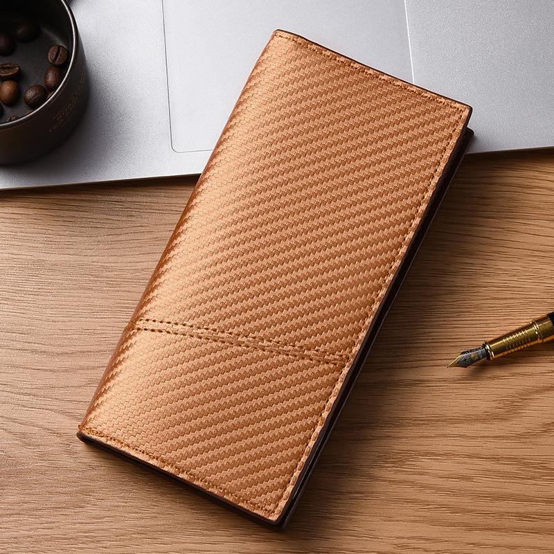 

Vintage Ultra-Thin Men s Long Wallet: Multi-Card Slot with Zipper, Soft Leather Clutch Bag