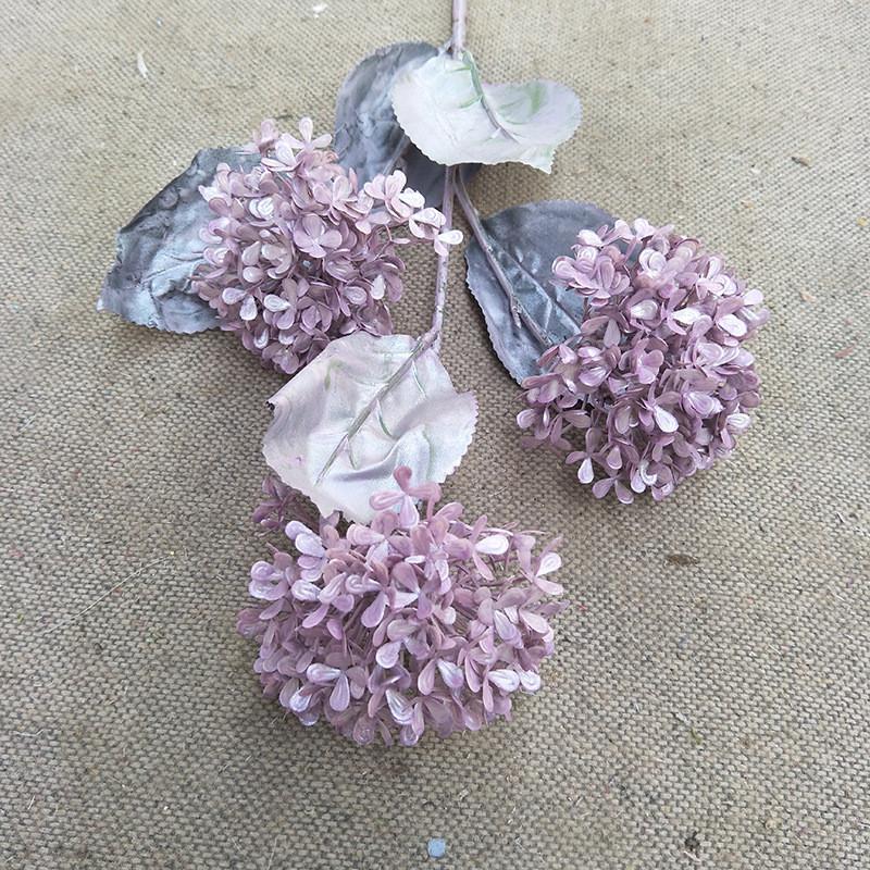 Artificial Snowball Hydrangea Stems Multibranch For Wedding Home Decor Gift