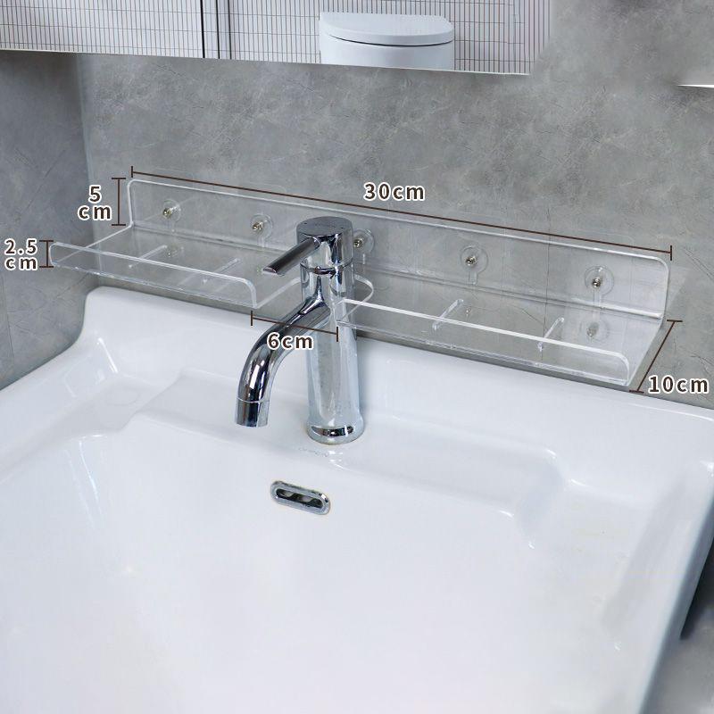 Acrylic Bathroom Shelf Organizer Over The Faucet,Bathroom Sink Shelf Over Faucet,Countertop Organizer Kitchen Above Sink Rack