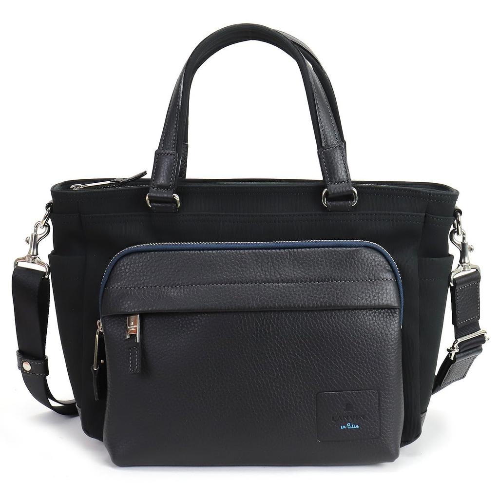 Lanvin En Bleu Men's Pique Driving Tote In Black