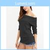 Luxuriöse Damen Schulterfrei Sweatshirts Pullover Mit Zeitloser Winterwärme