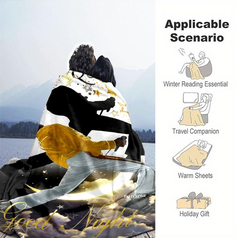 1pc Famous Star Blanket, All Season Lightweight Home Office Outdoor Nap Multifunctional Blanket