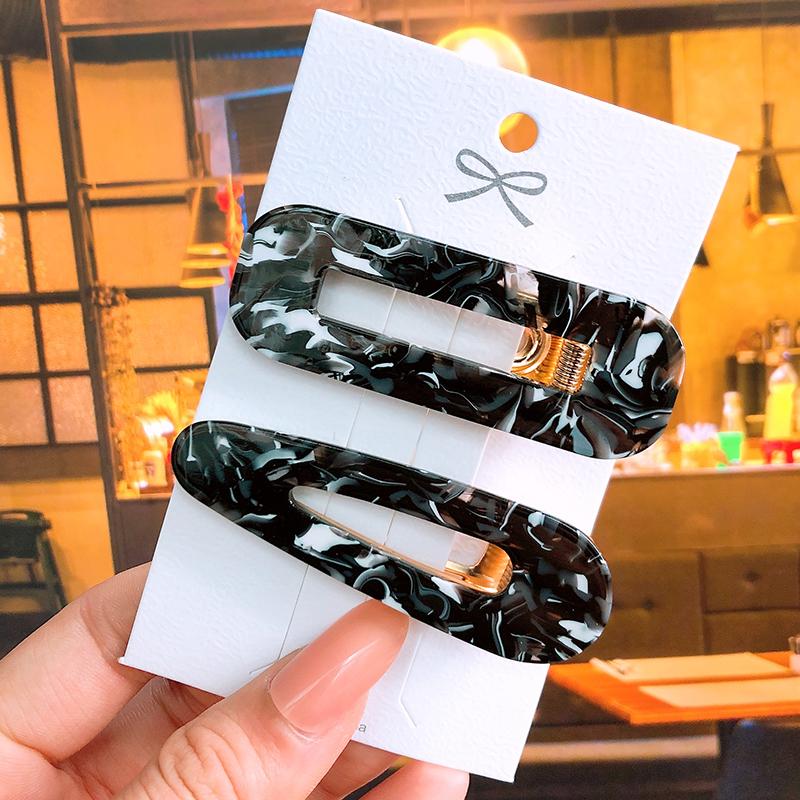 2pcs/ Set Korean Sequins Acetate Hair Clip Hairpins For Women Accessories Jewelry Femme Barrettes Hairgrip Girls Headwear