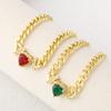 Retro Colored Zircon Love Bracelet Women's Light Luxury Handmade Versatile Jewelry