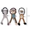 Dog Plush Toys Pet Squeaky Animal Toy Dog Bite-Resistant Clean Teeth Chew Toy Pet Supplies Interactive Toys  Lion  Elepant  Monkey