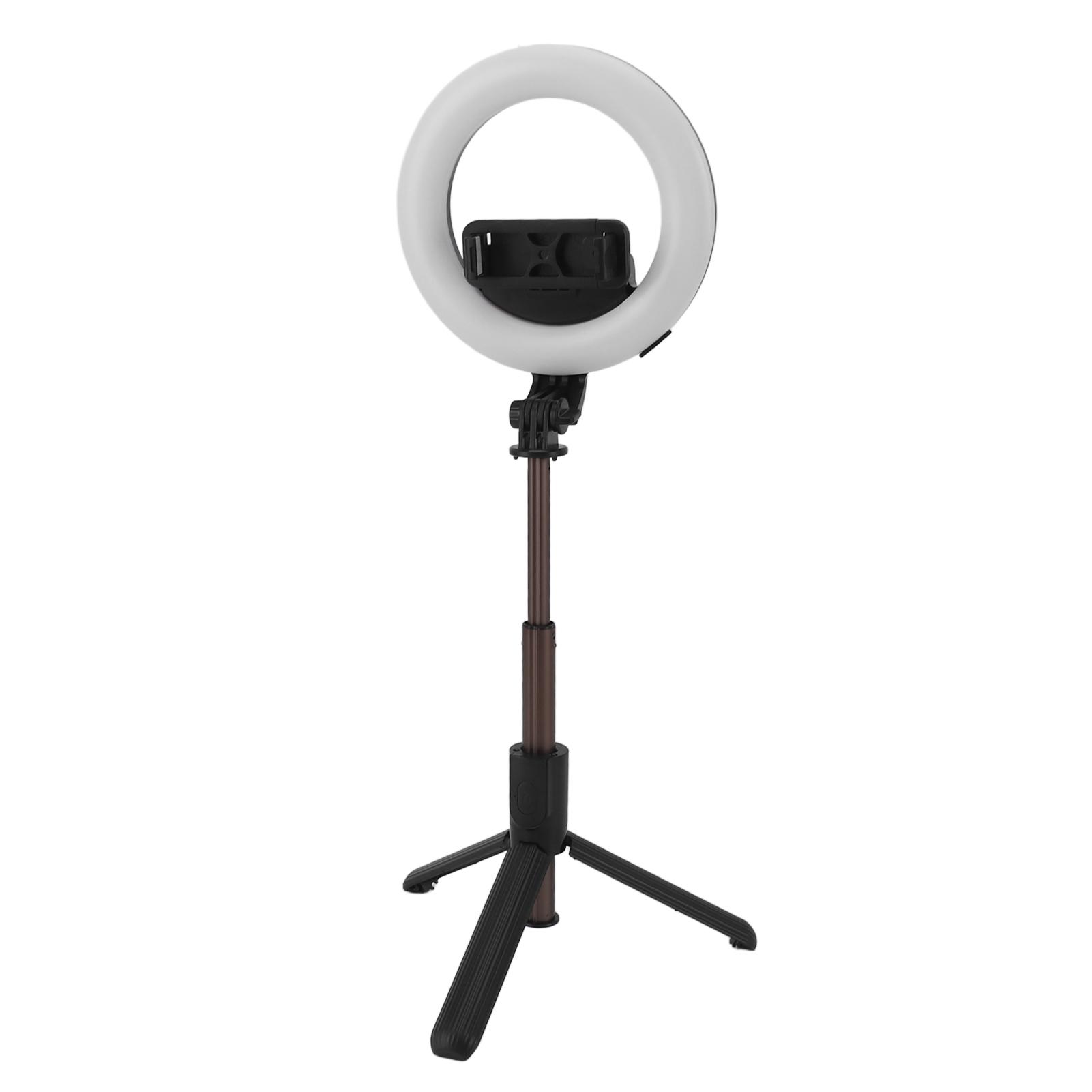 

Настольный штатив заполняющий свет 3 режима портативный 5-дюймовый круглый заполняющий светильник для селфи с пультом дистанционного управления Bluetooth для