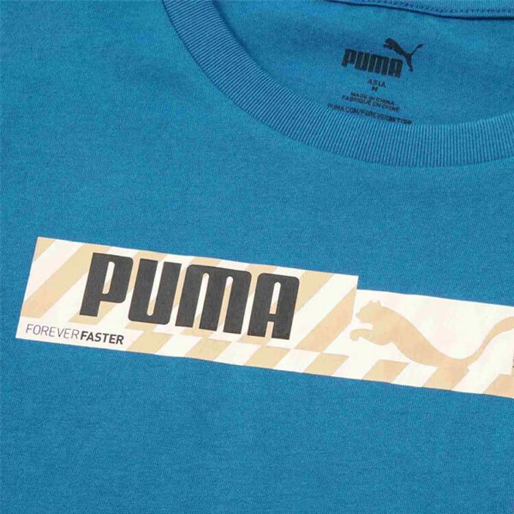 New PUMA Sports Life Collection T Shirt Men's Blue 673441-17