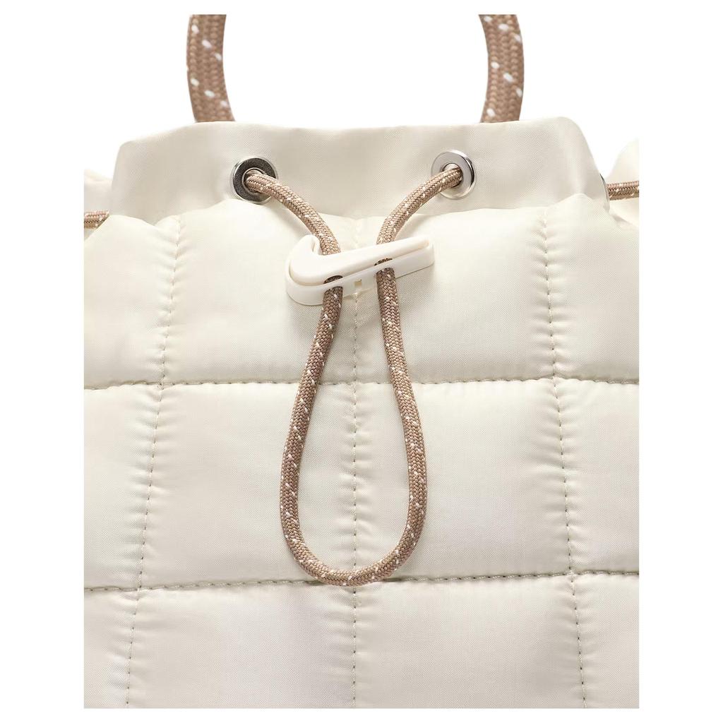 Nike 9L Sportswear Puffle Fashion Versatile Nylon Mini Backpack Women Backpack Off-White HQ6693-072