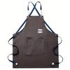 Aprons for Men Women with Pockets Cotton Enrich Durable Large Waterproof  For Kitchen, Workshop, BBQ, Chef Apron