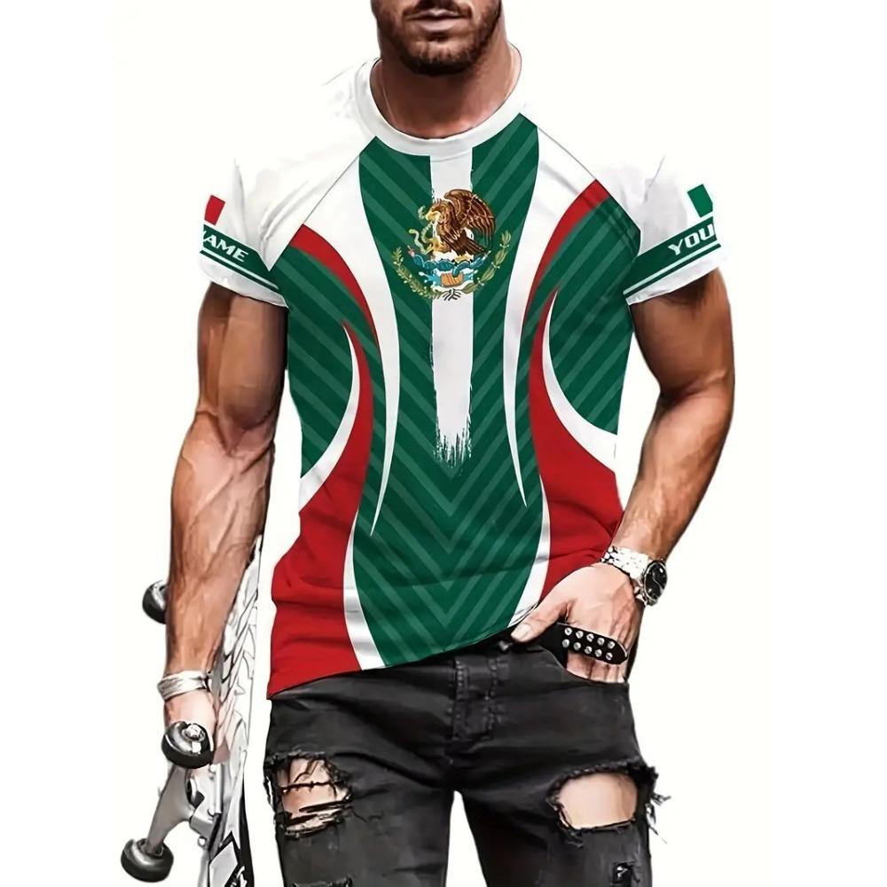 3D Digital Printing T-Shirt Teen Men's Short Sleeve Top Versatile Breathable