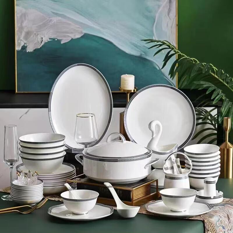 Northern Scenery Bone China Dinnerware Set