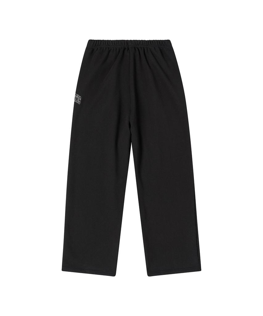 BEYOND CLOSET Nomantic Heavyweight Jersey Pants With Unique Pocket Detail Black