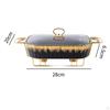 Chafer Casserole Dish Buffet Server Food Warmer Transparent Cover Chafing Tray for