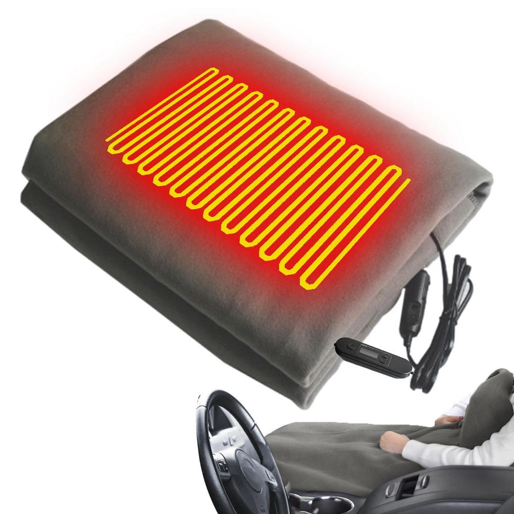 12V Blanket USB Electric Heated Blanket Car Office Use Warm Blanket Winter Removable Washing Quick Warmer Heated Warming Carpet