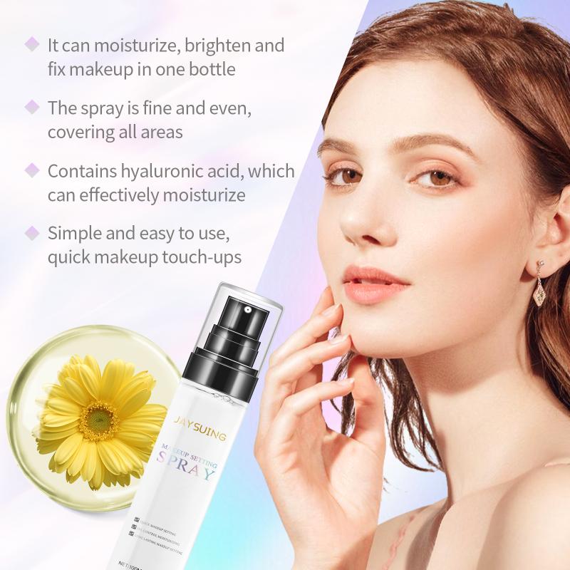 Hyaluronic Acid Makeup Setting Spray Moisturizing Oil Control Quick Fixer Long Lasting Sweatproof For Use