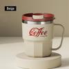 400ml Fashion Stainless Steel Coffee Mug With Cover Creative Office Home Milk Tea Breakfast Handle Cup
