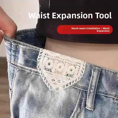 DIY Jeans Waist Expander Lace Waist Hand Sewing Installation Stable Water Wa Not Drop Extension Home Fabric Sewing Tools