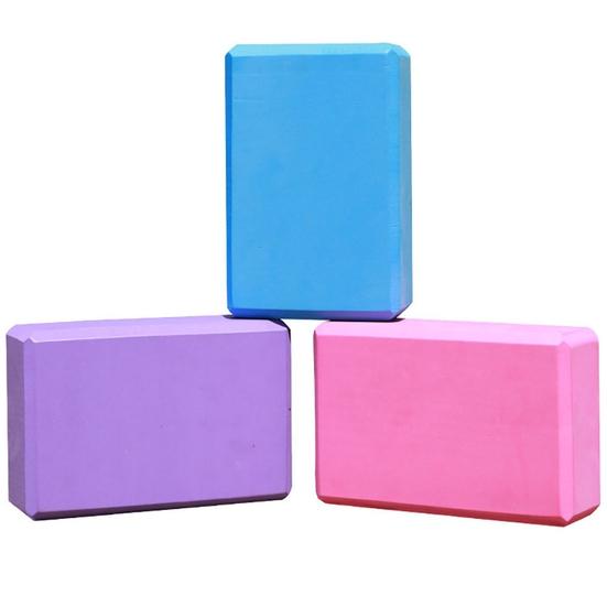 Yoga Block Stretching Aid EVA Brick Gym Pilates Workout Fitness Exercise Instrument