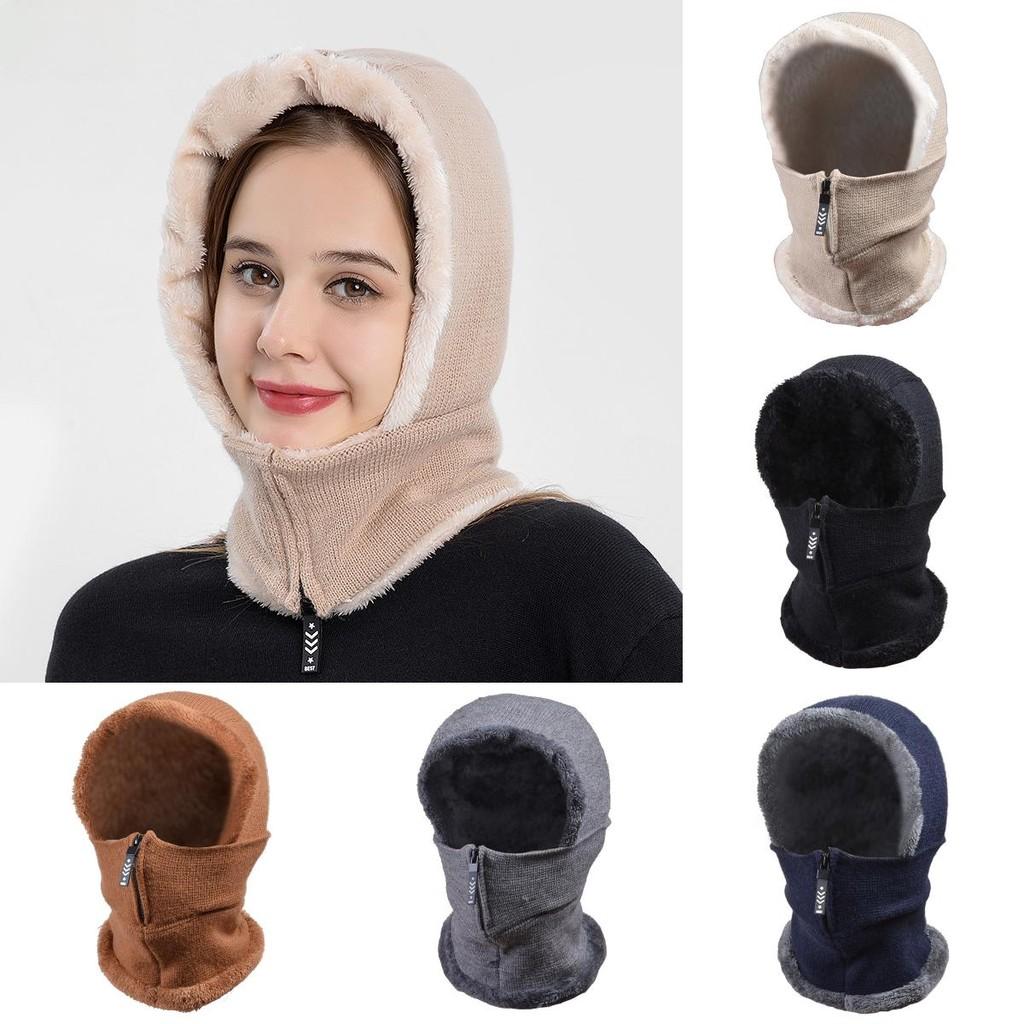 Knitted Hat Women Winter Warmth Windproof Earflap Beanie For Outdoor Activities