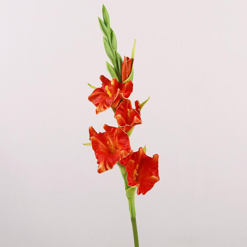 High-Quality PU Gladiolus Artificial Flower for Home & Wedding Decoration