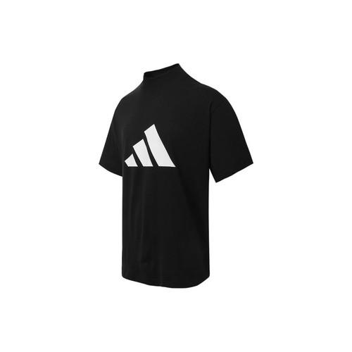adidas American retro crew neck pullover T-shirt with logo print, unisex, black XL чёрный