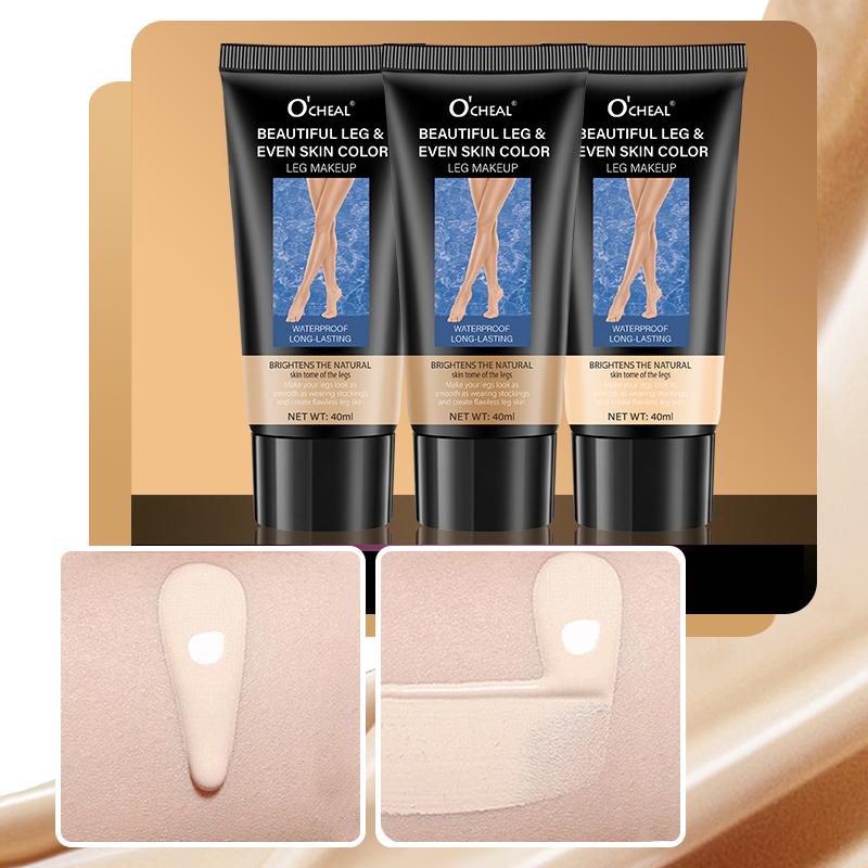 40ml Leg Makeup Long-lasting Waterproof and Anti-Transfer Concealer Even Skin Tone Wheat Tan Brown Liquid Foundation